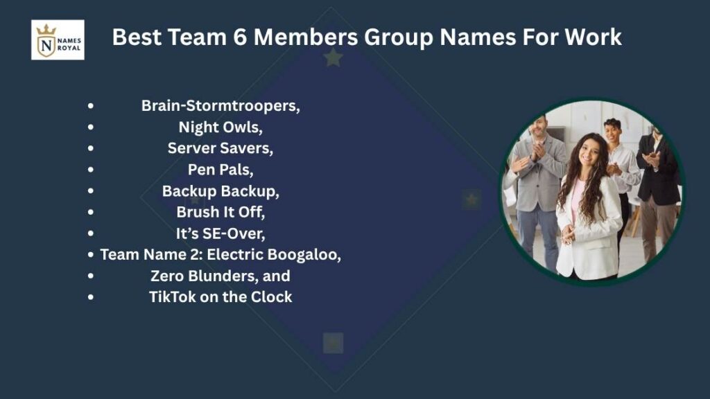 group names for 6 friends