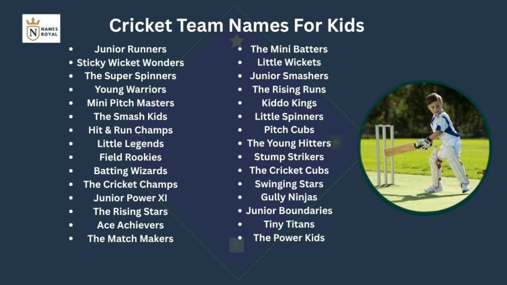 stylish cricket team names