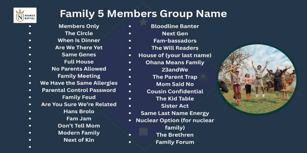 group names for 5 friends