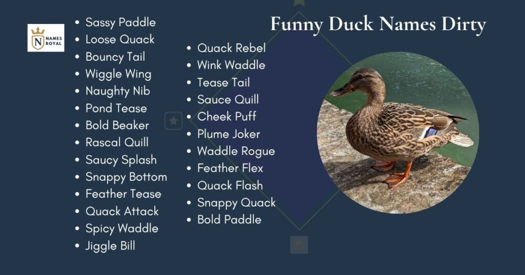 Funny Duck Names Dirty