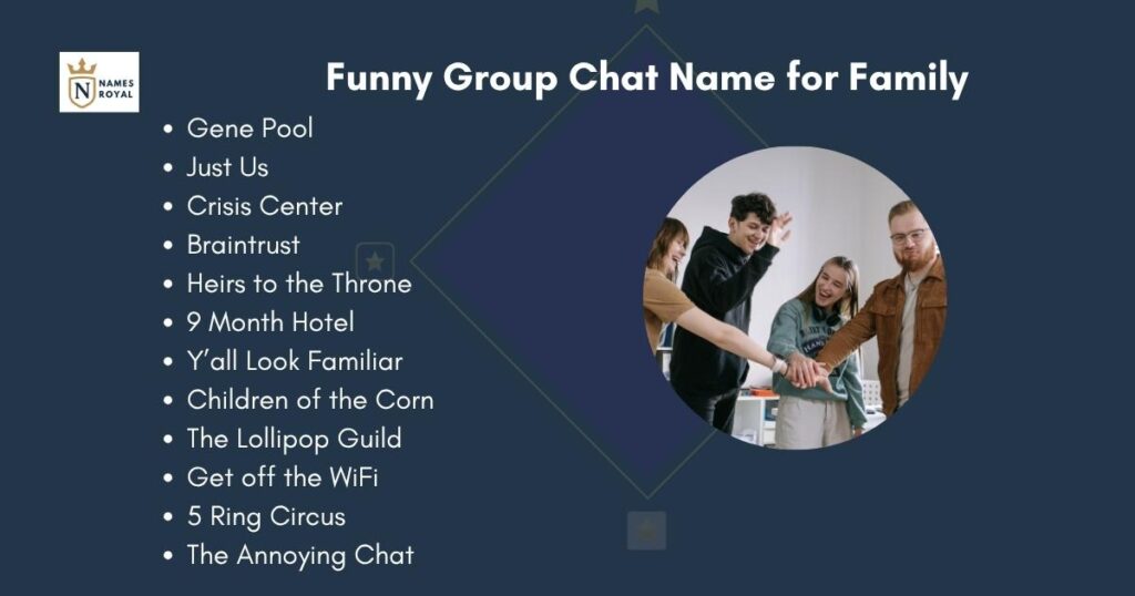 Funny Group Chat Name for Family