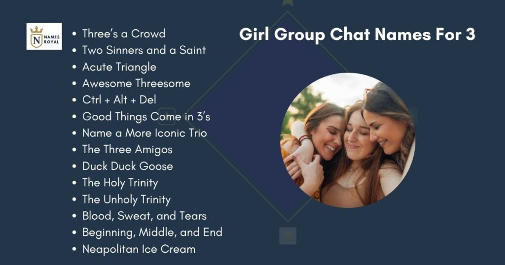 Girl Group Chat Names For 3