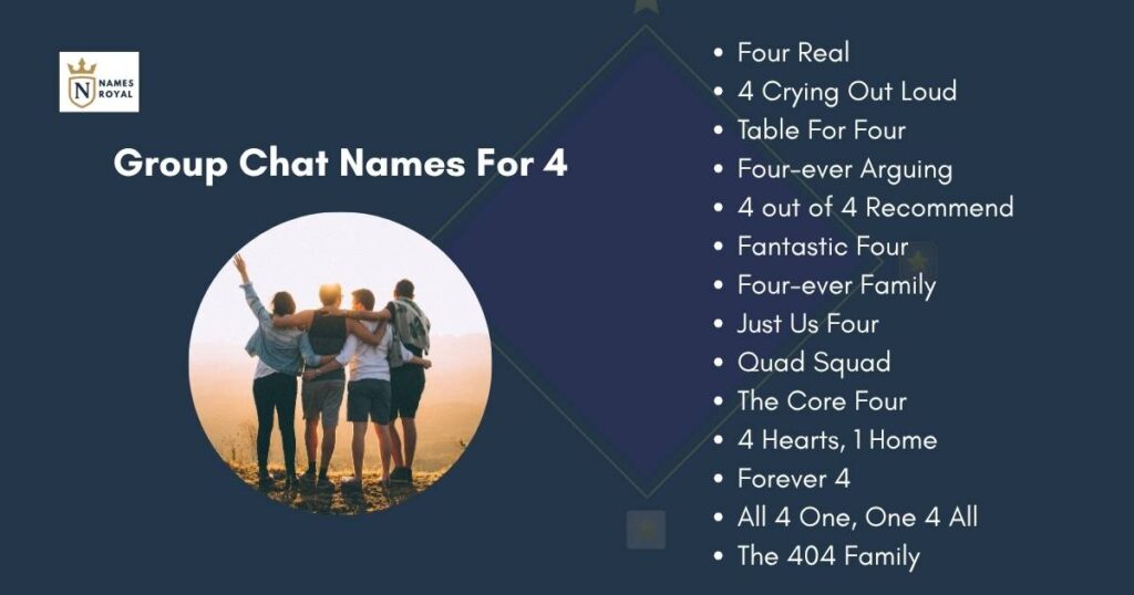 Group Chat Names For 4