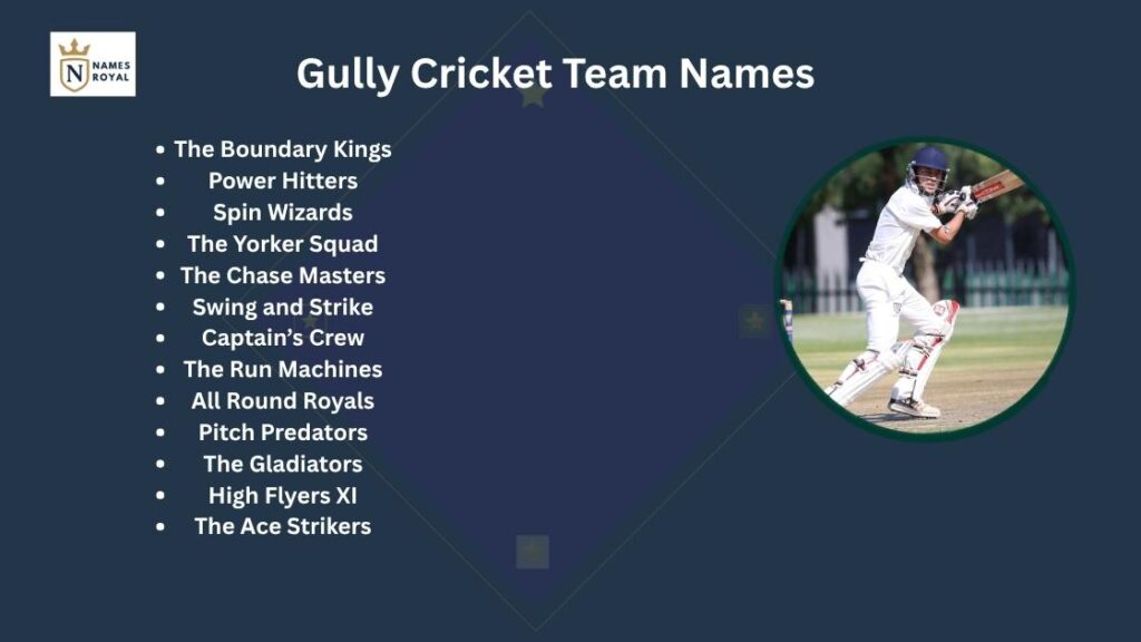 gully cricket team names