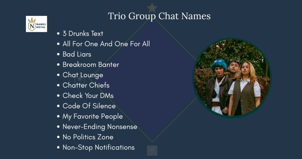 Trio Group Chat Names