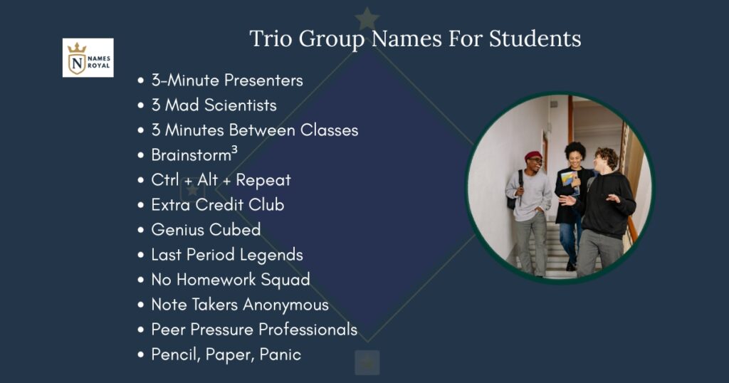 Trio Group Names For Students