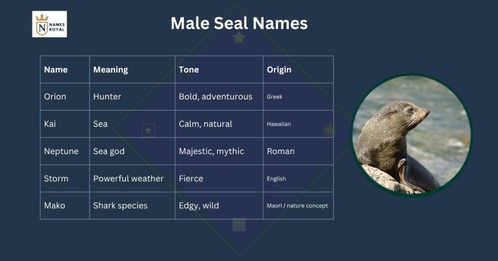Male Seal Names