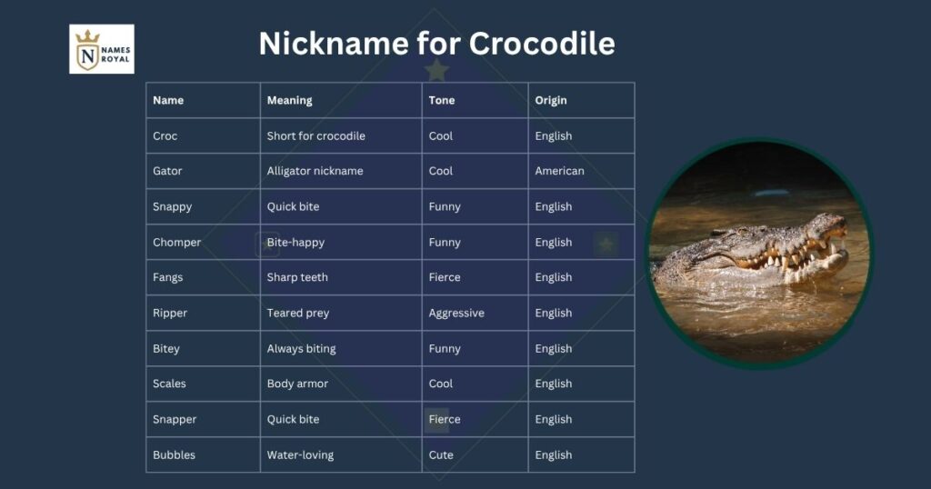 Nickname for Crocodile