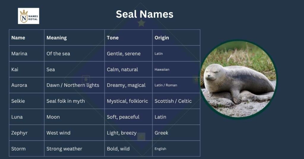 seal names