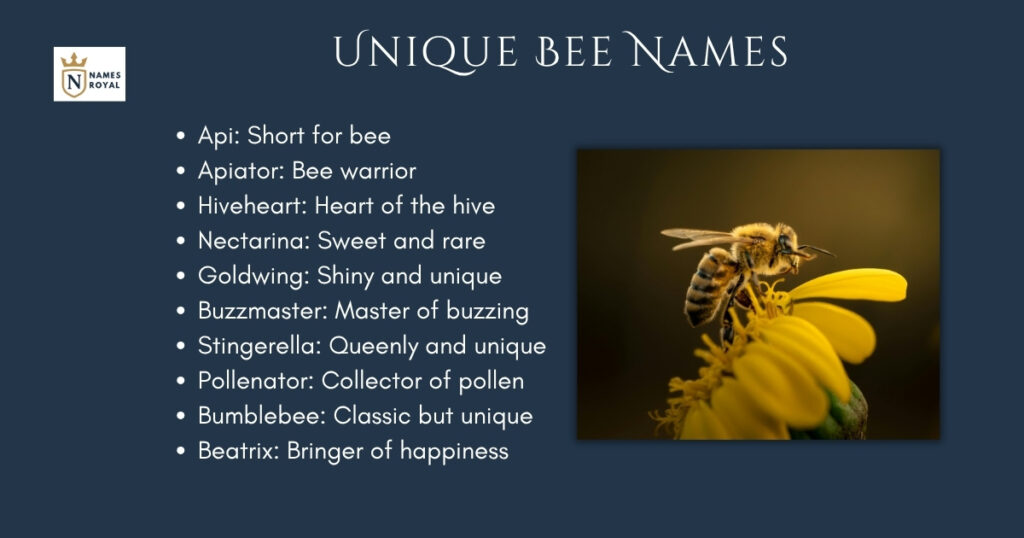 Unique Bee Names