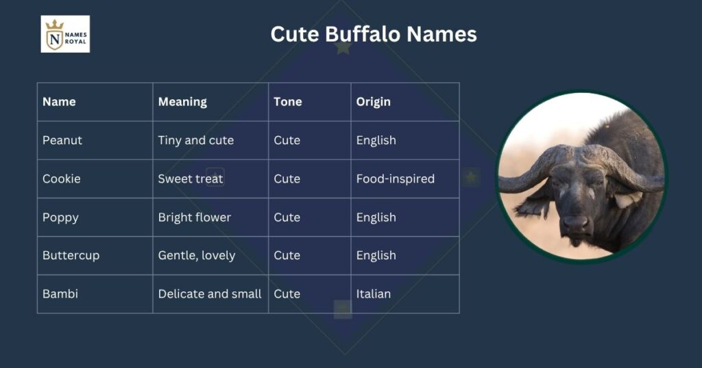 buffalo baby name in english
