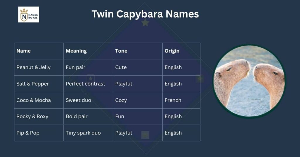 capybara names